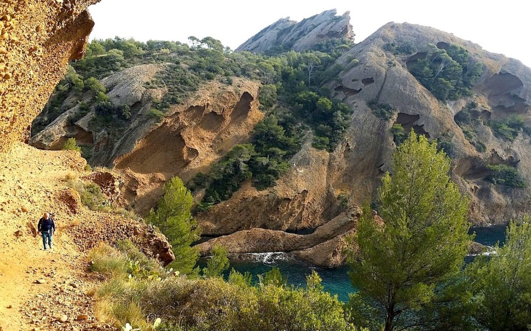 Escalade au soleil, Calanques de Figuerolles – 13 nov 2016