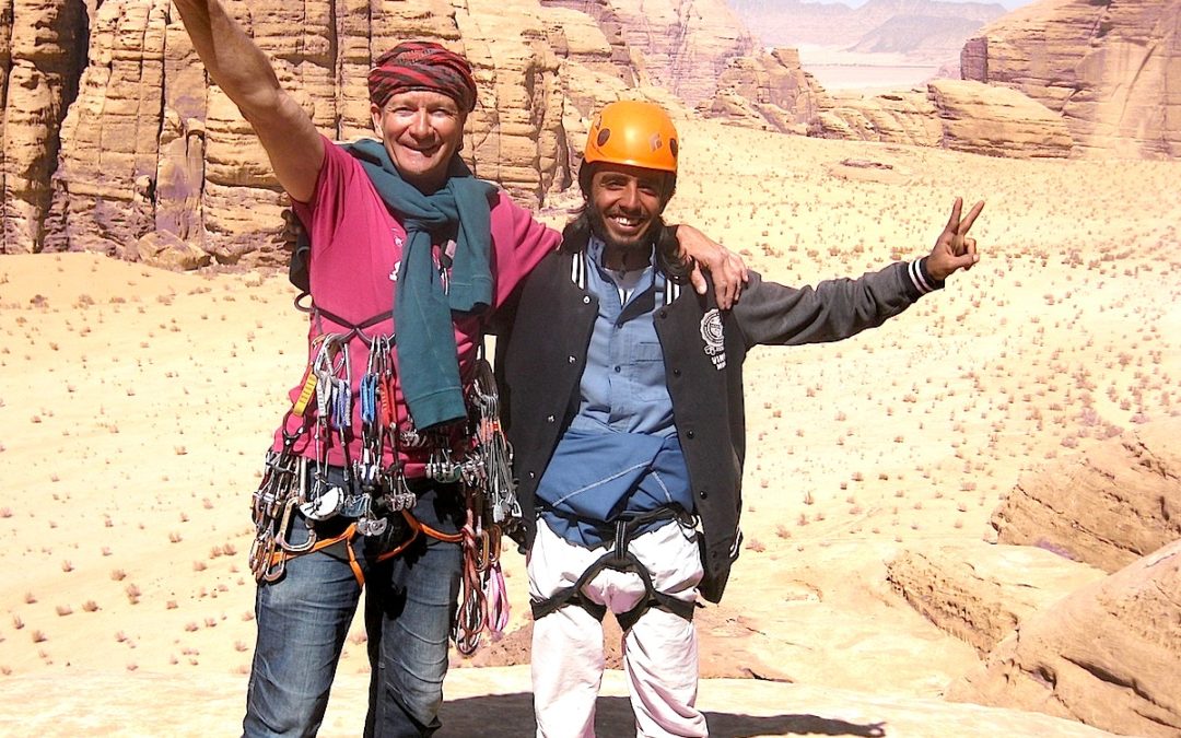 Mars 2017 – stage d’escalade de jeunes bédouins à Wadi Rum